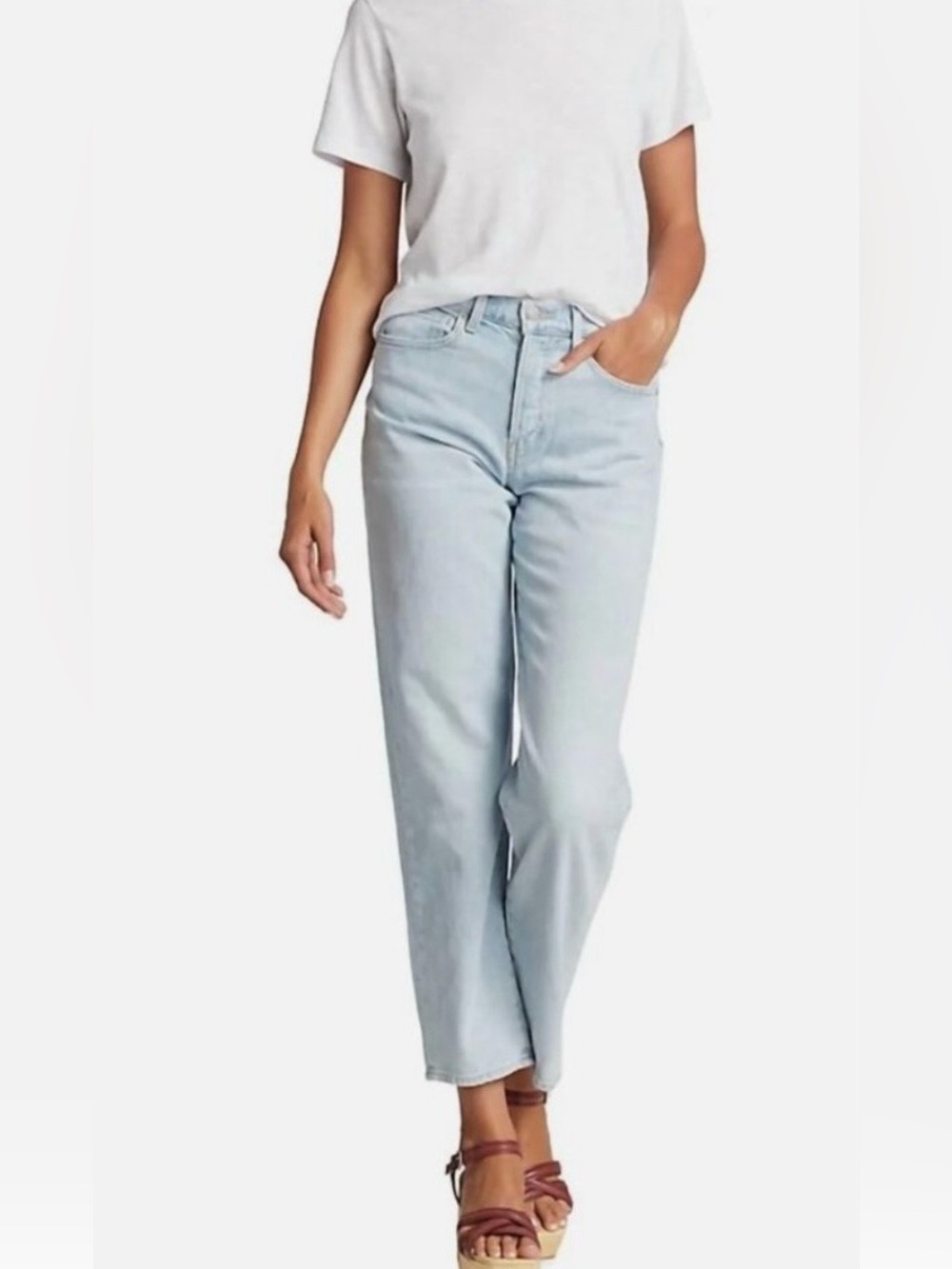Veronica Beard Blake Classic Straight High Rise Jeans